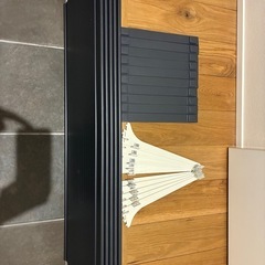 【SSシステム／シューノ19】玄関・WIC用 壁付け収納一式 （靴棚5段＋木棚3段＋ハンガー＋傘）中古の画像