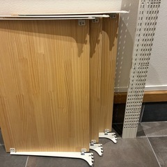 【SSシステム／シューノ19】玄関・WIC用 壁付け収納一式 （靴棚5段＋木棚3段＋ハンガー＋傘）中古の画像