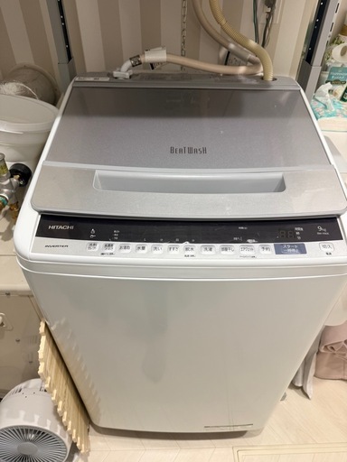 9キロ 2020年製洗濯機 日立 BW-V90E