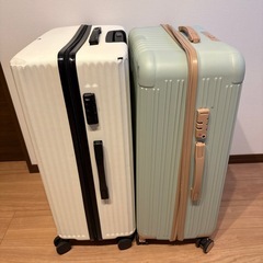 【期間限定20%割引、早い者勝ち】大容量96Lスーツケース（2個セット）！一度のみ使用・軽量＆ダブルキャスターの画像