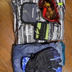 メンズLサイズ スノーボードウェア、付属品1式の画像