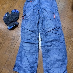 メンズLサイズ スノーボードウェア、付属品1式の画像