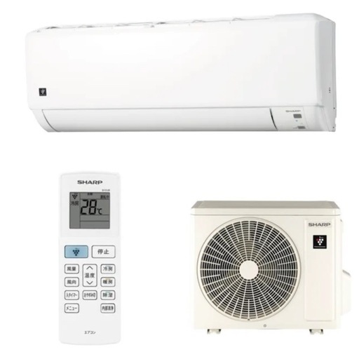 【超美品‼️】シャープ 2024年製 6畳用エアコン プラズマクラスター 内部クリーン機能 100V/2.2kw