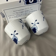 【新品未使用・箱付き】royal Copenhagen_ペアカップの画像