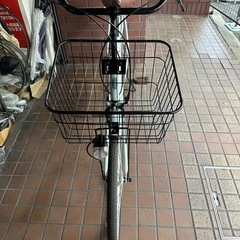 ★美品★26インチ　外装6段変速　LEDオートライト付き　サックスブルーの画像