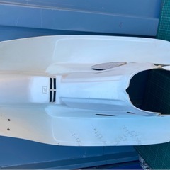 スーパーカブ50カスタム 角目 セル付　純正レッグシールド 補修ありの画像