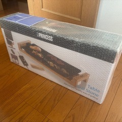 【未使用】Princess テーブルグリルストーン（ブラック）ホットプレートの画像