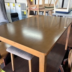 【ジャングル深井店】★ダイニングセット4人用 茶 ブラウン 簡易クリーニング済 堺市 深井 【FU3162】の画像