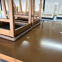 【ジャングル深井店】★ダイニングセット4人用 茶 ブラウン 簡易クリーニング済 堺市 深井 【FU3162】の画像