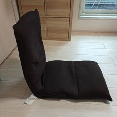 ニトリ　コンパクト座椅子　ブラウンの画像