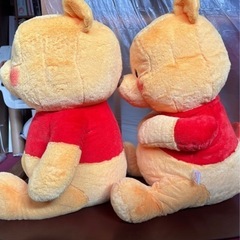 くまのプーさん　ふわふわBIGぬいぐるみ　2種セットの画像