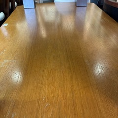 【ジャングル深井店】★ダイニングテーブル ナチュラル 茶 家具 簡易クリーニング済 堺市 深井 【FU3164】の画像