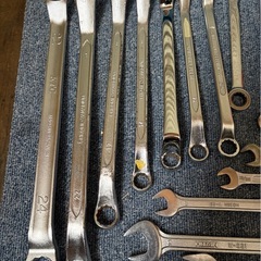②工具 メガネレンチ コンビネーション スパナ サイズばらばら インチもありの画像