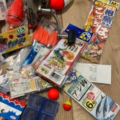 釣り用品いろいろの画像