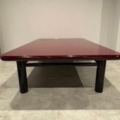 ローテーブル　座卓　ダイニングテーブル　木製テーブル　通産大臣指定伝統的工芸品　MORISHIGE 斉水　天然木化粧合板　漆塗装の画像