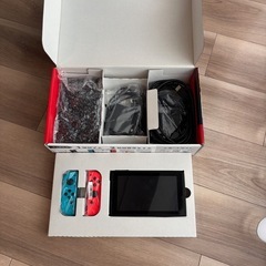 美品　Nintendo Switch 本体 青/赤 Joy-Con付きの画像