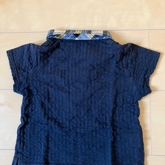 familiar 半袖シャツ ポロシャツ ネイビー 100cmの画像