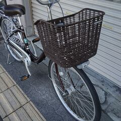 美品☆[BRIDGESTONE]Carusa(カルーサ)24吋 ファミリーサイクル アルミ/変速なし/点灯虫/カラメルブラウンの画像