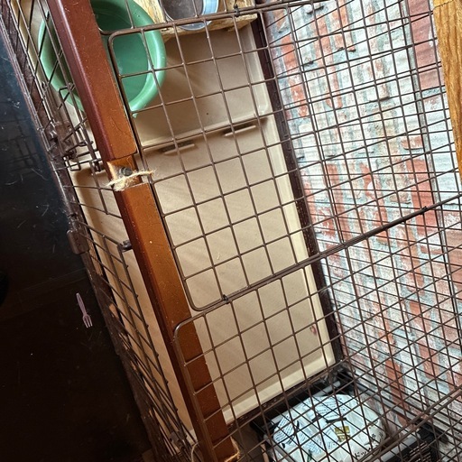 犬用ゲージ　トイトレ仕切り付き