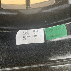 新品未使用 Artemis 15インチホイール 4本の画像