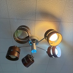 5灯　木目　シーリングライト　の画像