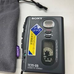 ソニーカセットレコーダーTCM59の画像