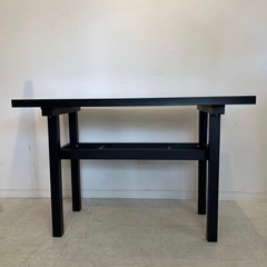 テーブル　黒　習字テーブル　サイドテーブル　ダイニングテーブルの画像