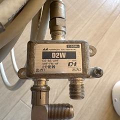 テレビ線　2分配器の画像