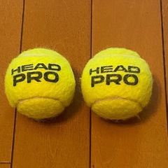 美品 テニスボール ２個まとめて HEAD PRO 中古