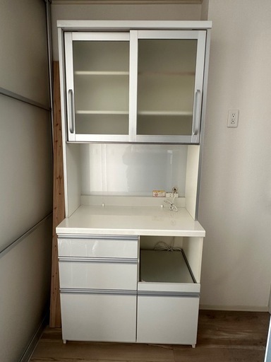 ★リユースのサカイ春日部店★KJ11920 松田家具 食器棚 ブラウン H205×W90×D45 クリーニング済み ☆リユースのサカイ春日部店☆KJ11920 松田家具 食器棚 ブラウン H205