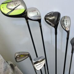 【KSD/Door/00】ゴルフセット１式・キャディバッグ フットジョイ　ホワイト系　中古品の画像