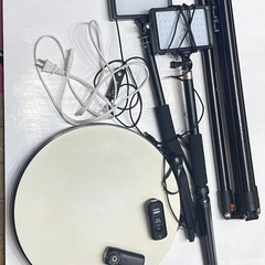 撮影用　機材セット　ストロボ　ビデオライト ライトスタンド　などの画像