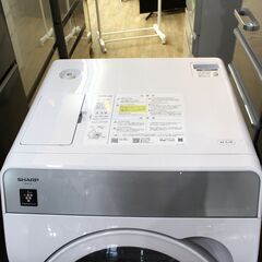 833)【未使用品/2025年製】シャープ ドラム式 洗濯乾燥機 洗濯11kg 乾燥6kg 幅59.5cm ES-K11C-WL 左開き クリスタルホワイトの画像