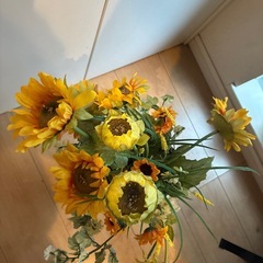 造花　ひまわりの画像