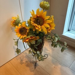 造花　ひまわりの画像