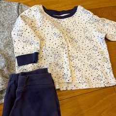 80センチパジャマ2点セットの画像