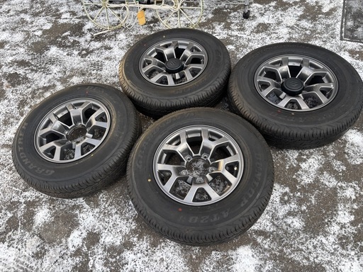 【バナナ苫小牧】 ジムニーシエラ 純正ホイール＆ダンロップ GRANDTREK AT20 195/80R15 2023年製 新品同様 4本セット♪