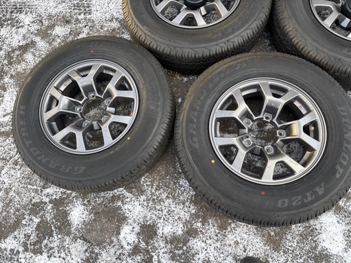 【バナナ苫小牧】 ジムニーシエラ 純正ホイール＆ダンロップ GRANDTREK AT20 195/80R15 2023年製 新品同様 4本セット♪
