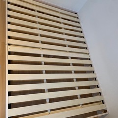 ニトリ　ダブルベット　フレーム　マットレスの画像