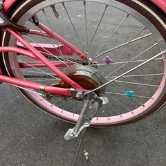 子供用自転車　ガールズ 20インチ 変速なし オートライト ピンクゴールドの画像