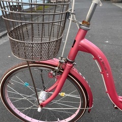 子供用自転車　ガールズ 20インチ 変速なし オートライト ピンクゴールドの画像