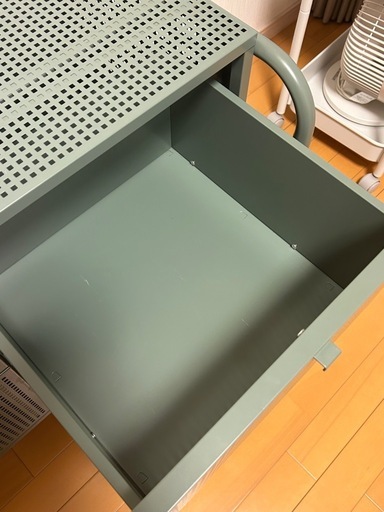 IKEA　NIKKEBY 収納　チェスト　グレーグリーン