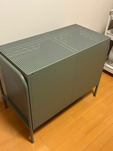 IKEA　NIKKEBY 収納　チェスト　グレーグリーン