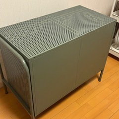 IKEA　NIKKEBY 収納　チェスト　グレーグリーンの画像