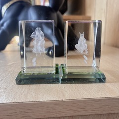 クリスタル カンガルーコアラ 3D ペーパーウエイト置物の画像