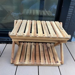 (お取引中)キャンプ用品　棚の画像