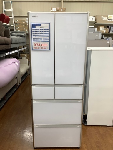 【中古家電・テレビ 6ヶ月保証付き！】 HITACHI(ヒタチ) 2019年製 6ドア冷蔵庫 入荷しました！