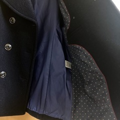 JEANASiS Pコート ショートコート　学生コート 紺色 ネイビー 厚手 防寒 レディース　 Mサイズ 毛80%の画像