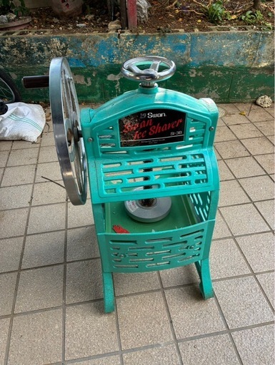 ※写真追加【1/22に処分予定】かき氷機　レトロ