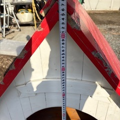 犬小屋　しっかりした手づくり品　ペンキハゲありの画像